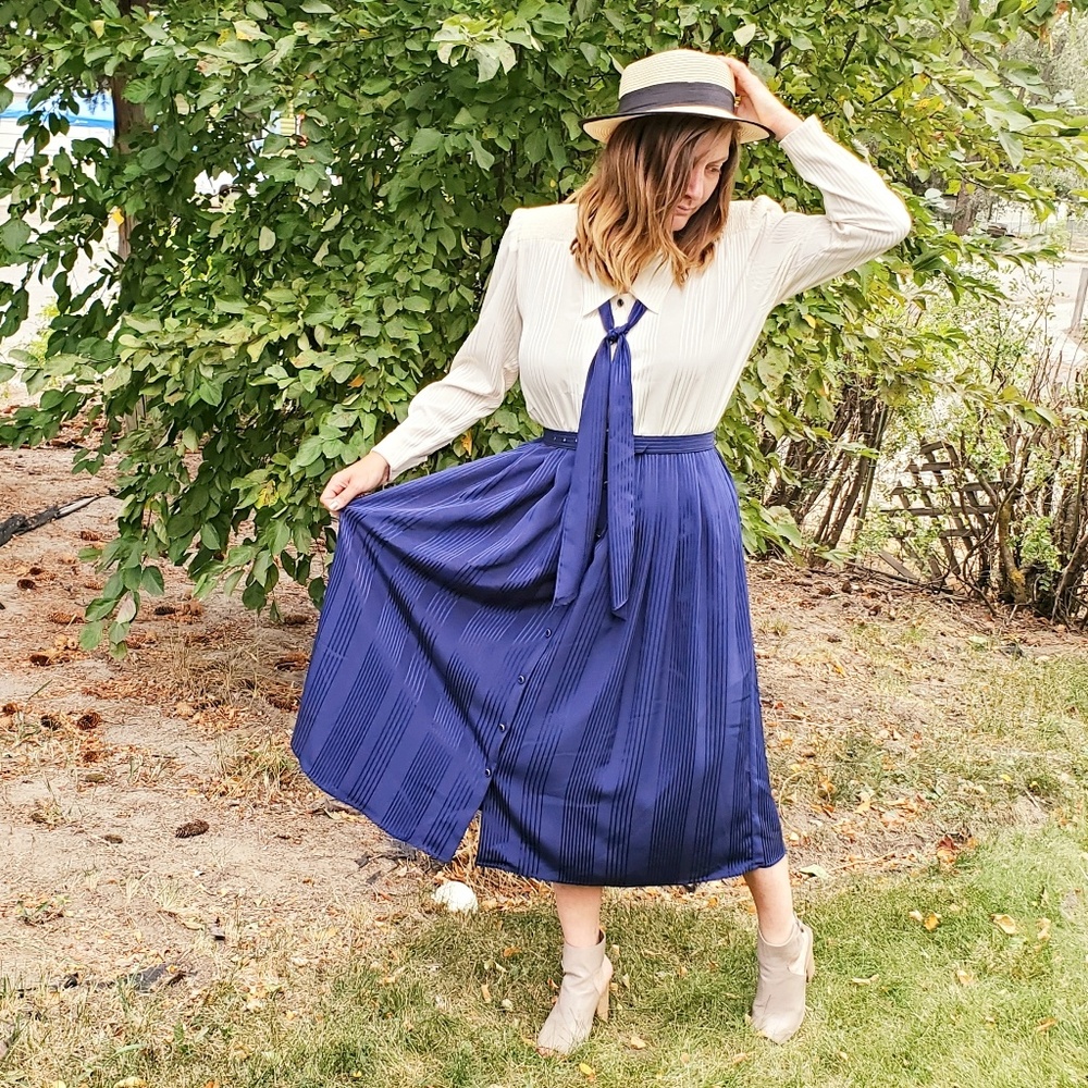 Vintage 80s Midi Dress